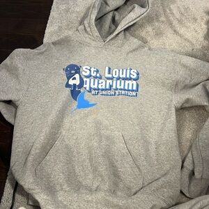 Gray St. Louis aquarium hoodie